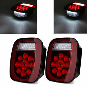M0599: M.T.C Canada Pair of Stop Tail Lights Brake Lamp Turn Reverse Signal Brake Lights fits Jeep TJ And Truck and Trailer(Pack of 2 Pcs)