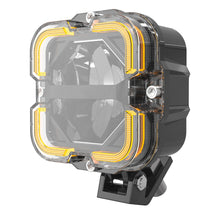 Full Kit M0854 – M.T.C Canada 4" 90W (45Wx2) LED Driving Light with DRL, High/Low Beam 6000K, IP68 Waterproof (12000LM, Amber DRL) With Dual Switch Wiring harness