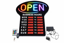 M0851:Upgraded M.T.C Canada RGB LED Open Sign with Timer & Remote – Multi-Color Programmable Display for Storefront & Business