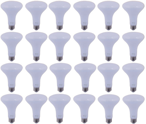 Pack of 24 M0111: LED BR30 Bulb 8W (8W LED = 80W Halogen ) 880lm Dimmable 6K Input Voltage 120VAC CUL