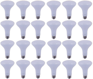 Pack of 24 M0111: LED BR30 Bulb 8W (8W LED = 80W Halogen ) 880lm Dimmable 6K Input Voltage 120VAC CUL