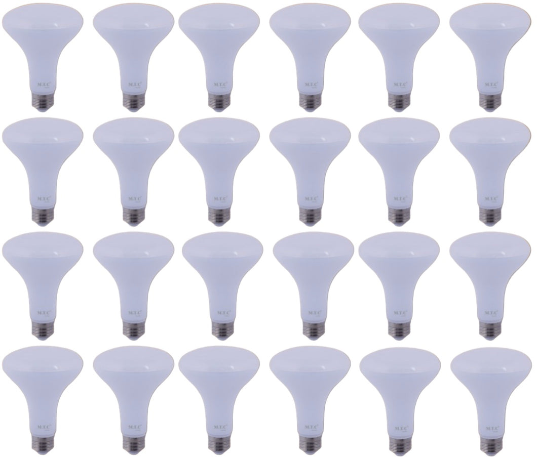 Pack of 24 M0111: LED BR30 Bulb 8W (8W LED = 80W Halogen ) 880lm Dimmable 6K Input Voltage 120VAC CUL