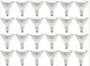 (Pack of 24 PCs) M0587- M.T.C Canada ® LED Par 38 3CCT With E26 Holder Input 120V AC 15W Dimmable 1350lm 3CCT Change Colour With Button LED Par38 40 Degree Beam ( 3000K ,3500K,6000K ) CUL Certified