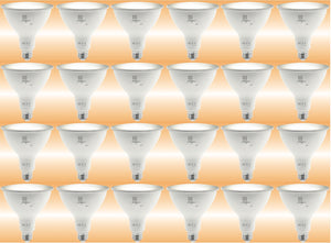 (Pack of 24 PCs) M0587- M.T.C Canada ® LED Par 38 3CCT With E26 Holder Input 120V AC 15W Dimmable 1350lm 3CCT Change Colour With Button LED Par38 40 Degree Beam ( 3000K ,3500K,6000K ) CUL Certified