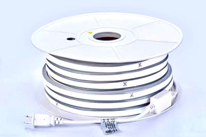 M.T.C Canada LED Neon Rope Light 25M(82.5 Feet) Roll Direct Line Voltage 110V 120LED/M Outdoor And Indoor Use IP66 , Warm White Colour 3000K ,