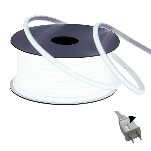 50M (165 Feet) M0828 6K :M.T.C Canada LED Cob Strip Light  Line Voltage 50M(165 Ft) Roll (6000K Cool White) 480LED/M 10 Watt/m 120VAC USA Wall Plug Outdoor,Indoor Ip67 Waterproof