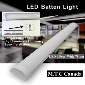 Pack of 10 M0151 /6K ( Independent Series ) :M.T.C Canada LED T8 4 Feet Purification Fixture /LED Shop Light Linear 40W 6000K 4400Lm Tube Light Fixture CETL