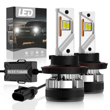 M0663/9007 Hi/Low M.T.C Canada LED Plug and Play LED Super Bright LED Head Light Kit 85 Watt * 2 18000lm 6000K Headlight Kit with Sunon Fan (1 pair 9007 Hi/LOW 6000K)