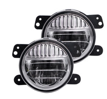 1 Pair ( M0697 : LED 4 inch 30W 6000K-6500K Projector Fog Lights JK and JL DOT Approved For Jeep Wrangler)