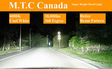 M0663/9007 Hi/Low M.T.C Canada LED Plug and Play LED Super Bright LED Head Light Kit 85 Watt * 2 18000lm 6000K Headlight Kit with Sunon Fan (1 pair 9007 Hi/LOW 6000K)