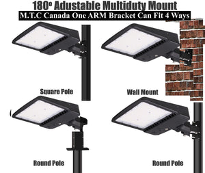 Pack of 1 M0708 200W : M.T.C Canada® LED Parking Lot Lights/LED Street Light/LED Shoe Box Light/LED Area Light LED Direct Wiring AC 100-277V 200W