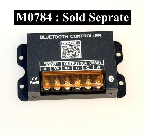 M0784- M.T.C Canada CCT (Warm to Cool ) Colour Low Voltage Dimmer Bluetooth Controller 5-24VDC 30A ( MAX ) Works With IOS and Android