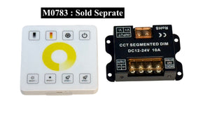( 1 Set ) M0783 : M.T.C Canada CCT (Warm to Cool ) Colour Low Voltage Dimmer LED Touch Series Controller With Wall Touch Panel Wireless Control Input DC5-24V 10A