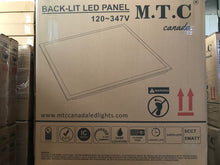Pack of 2 Piece M0721:M.T.C Canada LED Back Lit Panel 2x2 5cct , 5 Different Wattage change (20W-25W-30W-35W-40W) With Button And CCT Colour Change With Button From (3K-6K )From CUL  Input 100-347VAC