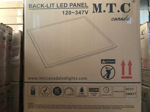 Pack of 2 Piece M0721:M.T.C Canada LED Back Lit Panel 2x2 5cct , 5 Different Wattage change (20W-25W-30W-35W-40W) With Button And CCT Colour Change With Button From (3K-6K )From CUL  Input 100-347VAC
