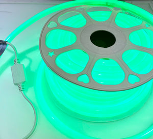 M0432 / 25M Green :M.T.C Canada LED 360 Degree Neon Rope Light Direct 110VAC-120VAC 25M ( 82.5 Feet ) Green Colour Indoor /Outdoor IP66 120LED/M With 110V US Wall Plug