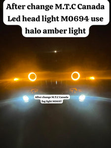 1 Pair ( M0697 : LED 4 inch 30W 6000K-6500K Projector Fog Lights JK and JL DOT Approved For Jeep Wrangler)
