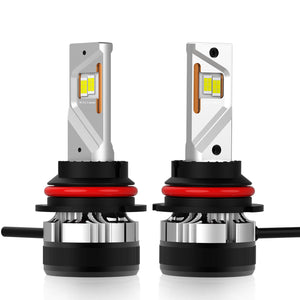 M0663/9007 Hi/Low M.T.C Canada LED Plug and Play LED Super Bright LED Head Light Kit 85 Watt * 2 18000lm 6000K Headlight Kit with Sunon Fan (1 pair 9007 Hi/LOW 6000K)