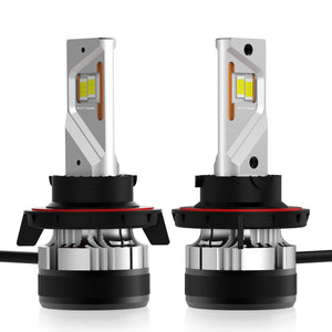M0663/9007 Hi/Low M.T.C Canada LED Plug and Play LED Super Bright LED Head Light Kit 85 Watt * 2 18000lm 6000K Headlight Kit with Sunon Fan (1 pair 9007 Hi/LOW 6000K)