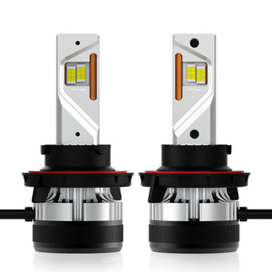 M0663/9007 Hi/Low M.T.C Canada LED Plug and Play LED Super Bright LED Head Light Kit 85 Watt * 2 18000lm 6000K Headlight Kit with Sunon Fan (1 pair 9007 Hi/LOW 6000K)