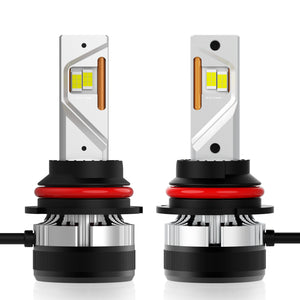 M0663/9007 Hi/Low M.T.C Canada LED Plug and Play LED Super Bright LED Head Light Kit 85 Watt * 2 18000lm 6000K Headlight Kit with Sunon Fan (1 pair 9007 Hi/LOW 6000K)