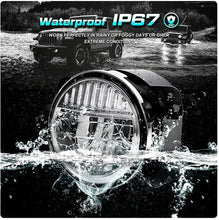 1 Pair ( M0697 : LED 4 inch 30W 6000K-6500K Projector Fog Lights JK and JL DOT Approved For Jeep Wrangler)