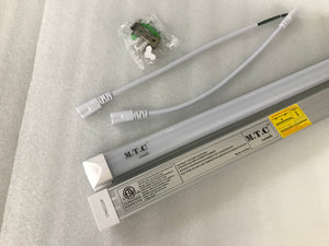 Pack of 25 M0715 :M.T.C Canada Premium Range LED T8 4 Feet Integrated Tube Light Fixture Frosted /Shop Light Fixture /Garage Light Fixture /Cooler Light /Fridge Light 36W 4680lm(130lm/W) 6000K