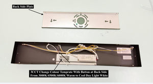 Pack of 1 Piece M0713 : M.T.C Canada LED Vanity Light Crystal Bubble 24 inch 20W 3CCT Can Be Change with Button at Back Side 3000K/4500K/6000K Change Colour According to Your Choice CETL