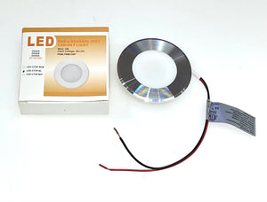 Pack of 10 Piece M0733  (Silver colour trim) :M.T.C Canada LED Puck Light/LED Low Voltage Recessed Under Cabinet Lights 12VDC 2W 200lm CETL Available In 2 Colour Silver trim 3cct (3K-45K-6K)