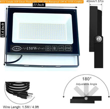 2 Pack or 4 Pack to choose M0642: M.T.C Canada LED Flood Light 150W 18000lm  6000K Cool White Input Voltage AC120V  Waterproof Ip65 CETL Certified