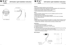 (Pack of 1) M0655 Black Housing 150Watt : M.T.C Canada LED Garden Post Light/LED Street Light with Photocell Sensor Input 100-277VAC, Switch Power with Button 150W/120W/100W and CCT Change 4K/6K CUL