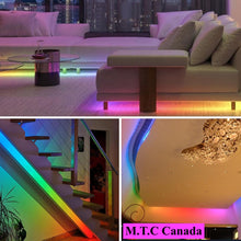 M0822: M.T.C Canada 10M LED COB Strip Light RGB Magic Running Strip IP44 3 Wire Addressable 10M (33 Feet) 24VDC 420LED/M SMD No Drop in Voltage 14.4W/M (M0822 (10MCOB Magic RGB Strip)