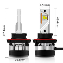 M0663/9007 Hi/Low M.T.C Canada LED Plug and Play LED Super Bright LED Head Light Kit 85 Watt * 2 18000lm 6000K Headlight Kit with Sunon Fan (1 pair 9007 Hi/LOW 6000K)