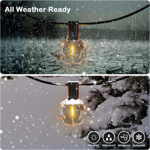 (Pack of 4 Set)(24 Ftx4 =96 FT) M0366 :CUL Certified M.T.C Canada 24Ft 12Piece LED G40 Outdoor Patio String Lights with LED Clear Bulbs,Warm White 2700K Ambience Indoor & Outdoor Lights for Patio
