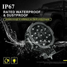 M0161 Spot Light  : (Pack of 2 Piece ) 7 inch Round LED Bar Light 12V DC 51W 6000K IP67 Price for 2 Piece $90.00 CAD 1 Piece Cost  $45.00 Cad