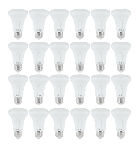 Pack of 24 Piece (M0716) M.T.C Canada LED BR20 Bulb E26 Holder 7W 3CCT (3K,4K,6K) Change Colour with Button Input 120VAC Dimmable Flood Lamp CUL