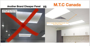 Pack of 2 Piece M0688: M.T.C Canada LED Panel 2x2 Wattage change (25W-30W-35W) With Button And CCT Colour Change With Button From (35K-5K ) , (3500-4900lm ) From CUL  Input 100-347VAC