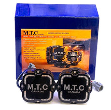 Full Kit M0854 – M.T.C Canada 4" 90W (45Wx2) LED Driving Light with DRL, High/Low Beam 6000K, IP68 Waterproof (12000LM, Amber DRL) With Dual Switch Wiring harness