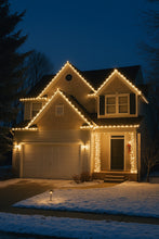 CSA Certified 50M (165 Feet) M0817 : M.T.C Canada C9 LED String Light – Warm White (10M / 50 LEDs) X5 (50M /250 LED White Wire Extendable Male Female Connection Max Can Connect 45 Set