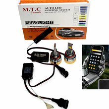 (1 Pair )M0860: M.T.C Canada AI LED Headlight Series – 85W x2 18000LM, APP Control ( Change Colour ) Canbus Ready, Upgraded Driver, 6000K /4300K/3000K