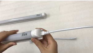 Pack of 10 M0715 :M.T.C Canada Premium Range LED T8 4 Feet Integrated Tube Light Fixture Frosted /Shop Light Fixture /Garage Light Fixture /Cooler Light /Fridge Light 36W 4680lm(130lm/W) 6000K