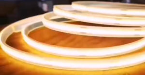 (1 Roll 15M) M0677: M.T.C Canada LED Strip Light COB Dot Free 15M (49.2 FT Roll) 24VDC 320LED /M 12W/M IP44 No Drop in Voltage with 1 Side Power
