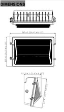 (Pack of 1 ) M0777 Black Housing : M.T.C Canada Commercial Grade LED Wall Pack 120 watt 6000K 120VAC 16,800 lm IP65 Outdoor/Indoor Waterproof Ip65 with Photocell Sensor CUL Certified