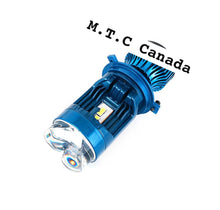 ( 1 Pair ) M0792 -M.T.C Canada LED Intelligent Bi-LED projector lens series H4 hi /low 6000K 80W x2 =160W 16,000lm