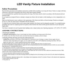 Pack of 1 Piece M0713 : M.T.C Canada LED Vanity Light Crystal Bubble 24 inch 20W 3CCT Can Be Change with Button at Back Side 3000K/4500K/6000K Change Colour According to Your Choice CETL