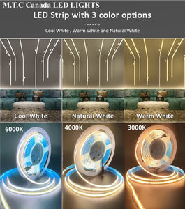1 Pack M0741 :M.T.C Canada COB Running Water Flowing LED Strip Light Dream Colour 24VDC 10M (33 Feet No Drop in Voltage) 16 Watt/Meter Horse Race Sequential