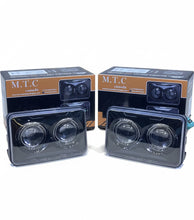 (1 Pair ) M0528: LED High Beam Headlights for High Way Truck DOT Approved 60W 6000K 4x6 Led Headlights Rectangular Pack of 2