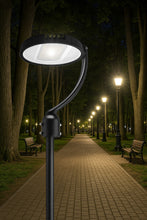 (Pack of 1) M0655 Black Housing 150Watt : M.T.C Canada LED Garden Post Light/LED Street Light with Photocell Sensor Input 100-277VAC, Switch Power with Button 150W/120W/100W and CCT Change 4K/6K CUL