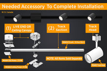 Pack Of 12 M0684 8 feet 3 Pin H Type :M.T.C Canada LED Track Rail - 8 Feet Long Black Housing / White Housing Aluminum Frame, 3 Pin H Type, 120VAC Heavy Duty, CETL