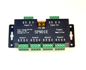 ( 1 Pack ) M0789-M.T.C Canada LED Signal Amplifier SP901E For 3 wire - 4 Wire Running Strip Light To Run Parallel Input Voltage 5-24VDC